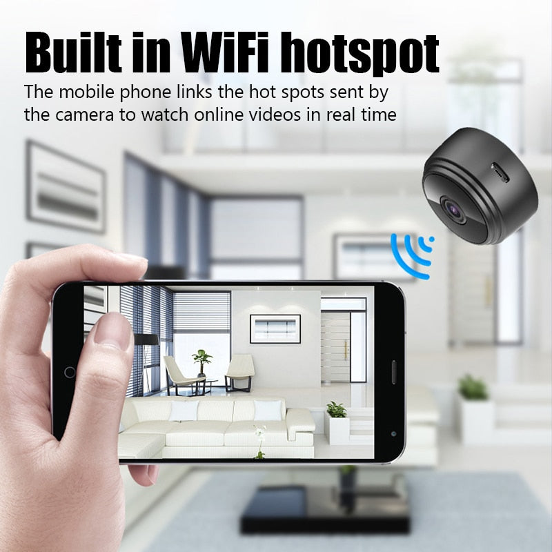 Mini Câmera Espiã Wifi HD 150°