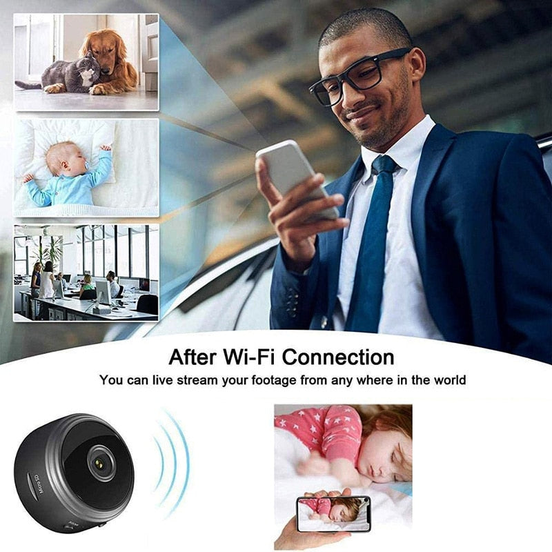 Mini Câmera Espiã Wifi HD 150°