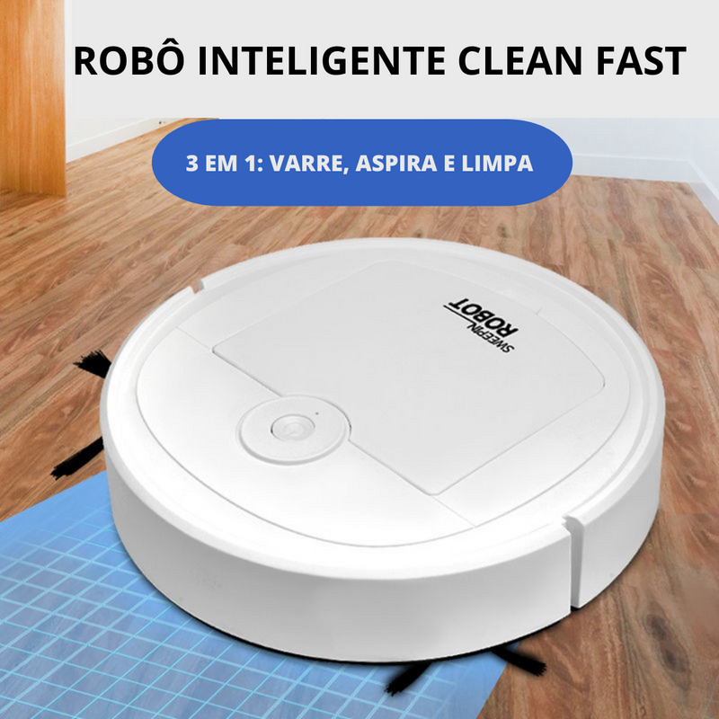 Robô Inteligente CLEAN FAST 3 em 1