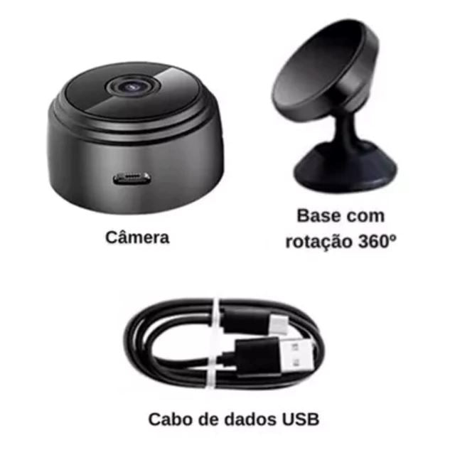 Mini Câmera Espiã Wifi HD 150°